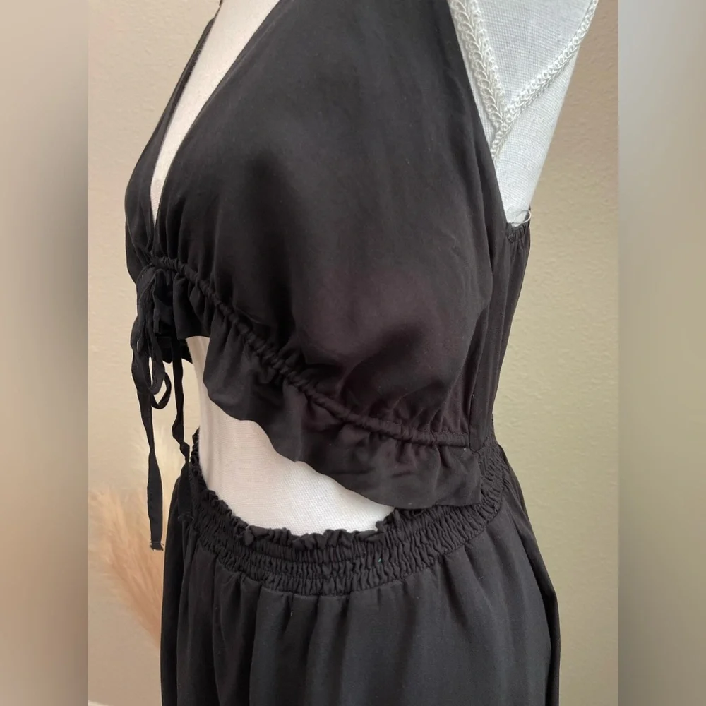 NEW Mainstrip - Black Fun Boho Vacation Destination Summer Maxi Dress - Picture 9 of 15